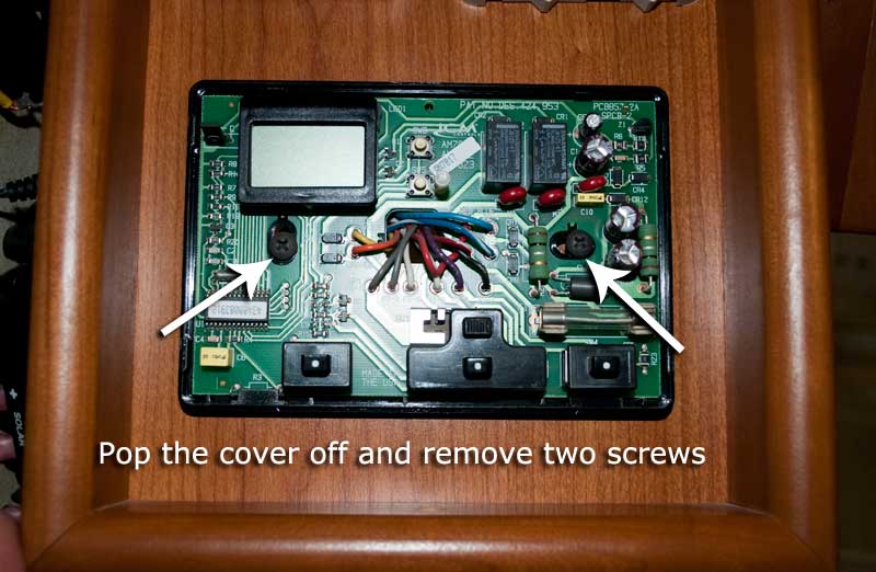 Remove old thermostat