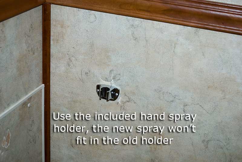 The new spray bracket