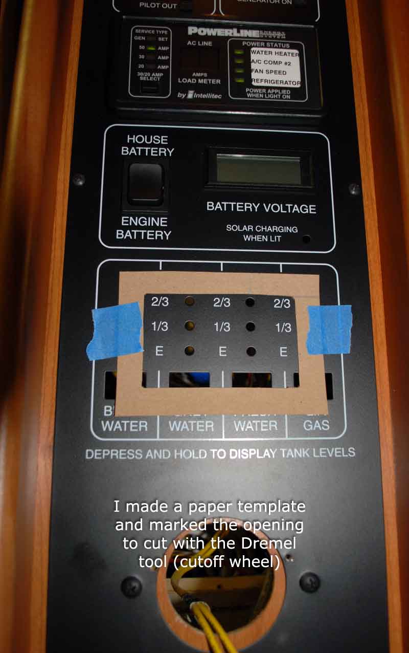 Marking the panel for cutting