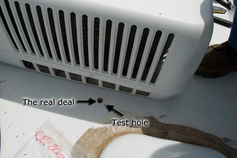 Roof holes