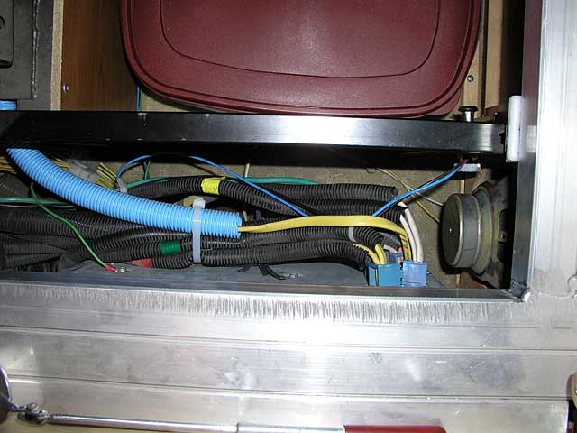 Rear of the breaker box