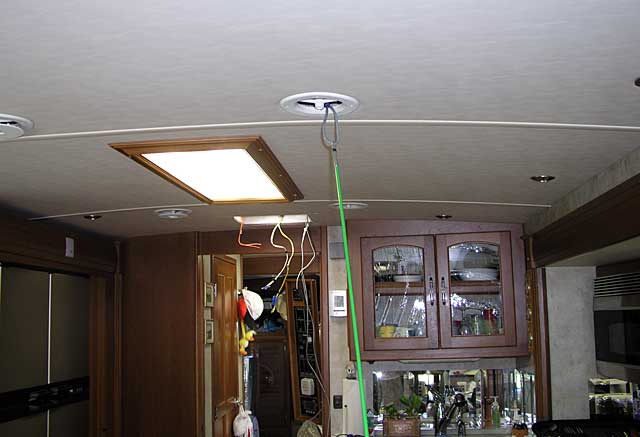 Fan wiring relocated