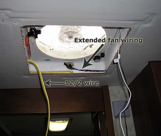 Wiring in place