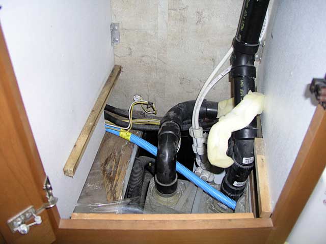 Under the sink