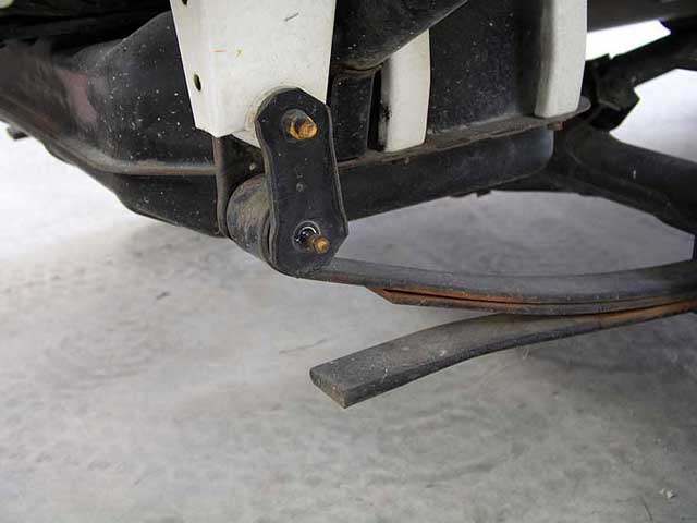Old leaf spring hanger