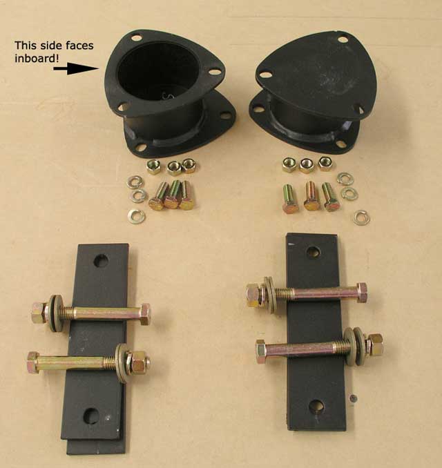 Strut spaces and needed hardware