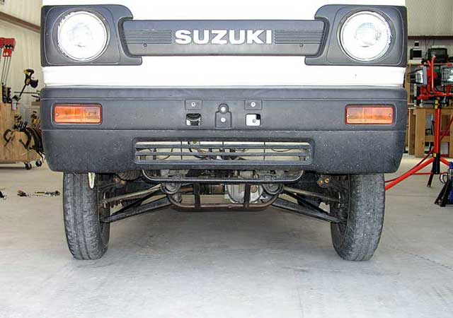 Front of the Carry with the suspension modifications completed