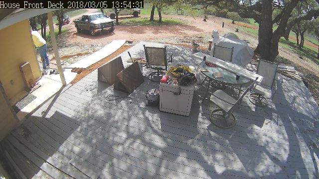 View out the front of the house